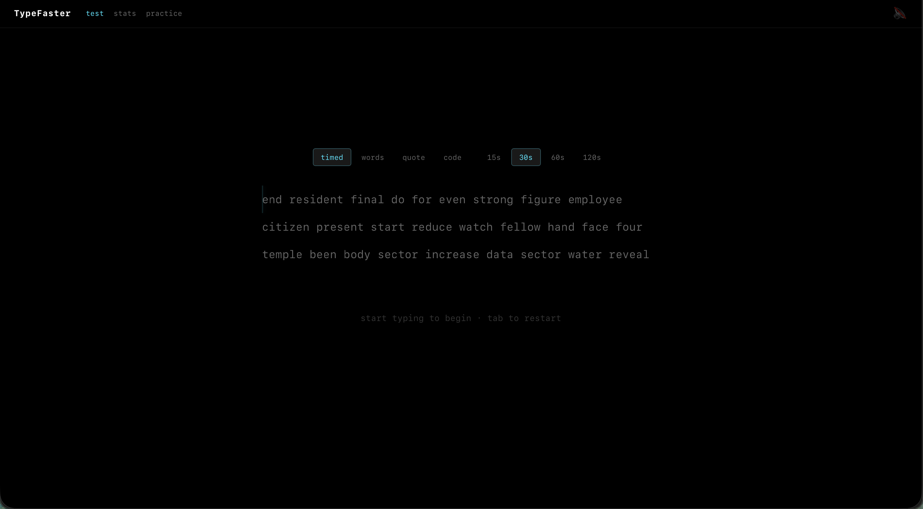 TypeFaster screenshot